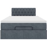 vidaXL okvir za krevet s madraca tamnosivi 120x190 cm baršunasti | shoptok.hr