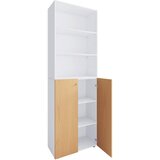 MID.YOU OMARA ZA ČEVLJE bela, barve bukve | Shoptok.si