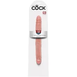 12 Slim - realistični dupli dildo (31cm) - prirodan