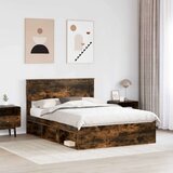  Konstrukcija postelje z vzglavjem Dimljeni oreh 140 x 200 cm, (5000104136) | Shoptok.si