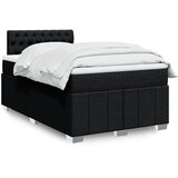  Krevet box spring s madracem crni 120 x 190 cm od tkanine | shoptok.hr