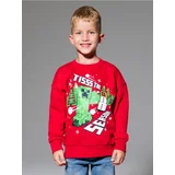 Bluza s okruglim izrezom s božićnim motivom Minecraft