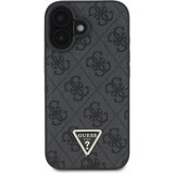 Guess Maska Guess Leather 4G Triangle Strass MagSafe za iPhone 16 crna | ePonuda.com