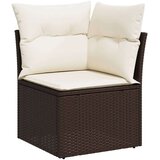 vidaXL 11-dijelni set vrtnih sofa od poliratana s jastucima smeđi | shoptok.hr