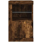  Bočni ormarići s LED svjetlima 2 kom boja dimljenog hrasta | shoptok.hr