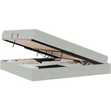 Krevet s madracem i skladištem Svijetlo siva 200 x 200 cm | shoptok.hr