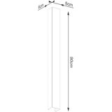 Thoro Crna metalna zidna lampa FREYA &amp;ndash; Slike
