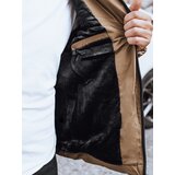 DStreet Kurtka męska zimowa pikowana z kapturem kamelowa | Shoptok.si