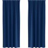  Zavjese sa zavjesama 2 pcs Tamno plava 260 x 140 cm Poliester | shoptok.hr