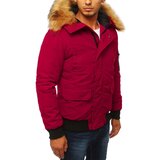 DStreet Kurtka męska zimowa bordowa | Shoptok.si