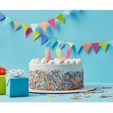  Lepota in šarm: Pastelna mavrična sveča s številko - 1 | Shoptok.si