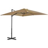  Previsni senčnik z aluminijastim drogom taupe 250x250 cm Cene