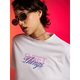 Sinsay Pamučna majica s natpisom Sweet Things | shoptok.hr