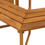  Klupa pod drvetom 160 x 70 x 86 cm Čvrsto drvo akacije Prirodna | shoptok.hr