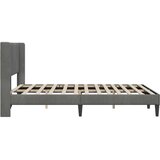  Okvir za krevet Tamno siva 140 x 200 cm Baršun - Tamno siva 140 x 200 cm | shoptok.hr
