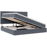  s madracem i skladištem Tamno siva 200 x 200 cm Baršun | shoptok.hr