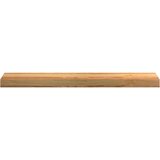  Okenske police 2 kosa svetlo rjava 80x15x2 cm trdna hrastovina | Shoptok.si