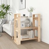 vidaXL knjižna omara/pregrada 80x35x91 cm trdna borovina Cene