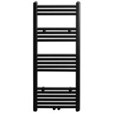 vidaXL kupaonski radijator za centralno grijanje crni ravni 500 x 1160 mm | shoptok.hr