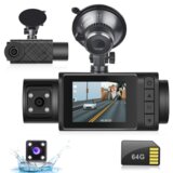 Venisymlis Avtomobilski Snemalnik S 3 Lečami Hd 1080P, Snemanje Spredaj, Notranjosti In Zadaj Z Wifi, (22089629) | Shoptok.si