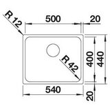 Blanco sudopera SOLIS 500-U inox dorada In | ePonuda.com