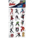 Set puffy naljepnica Marvel Avengers 3D na listu 10x22 cm