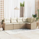  Set sofe 5 kom. poliratan 233,5 x 123,5 x 85 cm | shoptok.hr
