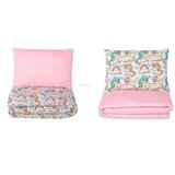  Dvostrani jorgan i jastuk 140x80 - ROZE JEDNOROG | Eponuda.com