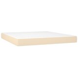 Krevet s oprugama i madracem krem 180x200 cm od tkanine | shoptok.hr