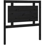 Uzglavlje za krevet crno 95,5 x 4 x 100 cm od masivne borovine | Eponuda.com