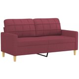 Maison Chic kavč - Sofa - Kanape dvosed vinsko rdeč 140 cm blago, (21727011) Cene