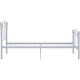  Okvir za krevet s nogometnim uzorkom sivi metalni 90 x 200 cm | shoptok.hr