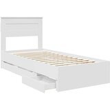  Krevetna konstrukcija Bijelo 100 x 200 cm Inženjersko Drvo | Eponuda.com