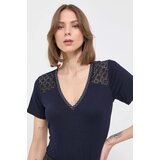 Morgan Kratka majica ženski, mornarsko modra barva | Shoptok.si