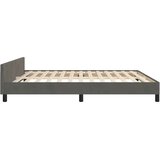  Okvir za krevet bez madraca tamnosivi 160x200 cm baršunasti | shoptok.hr