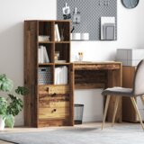 vidaXL Stol s pohranom Stari drvo Inženjersko drvo | shoptok.hr