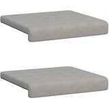  Jastučić za klupu 2 kom. Mikrovlakna Svjetlosiva Dubina 35 cm | shoptok.hr