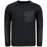 Ombre Odjeća Muška dukserica B1151 crna | siva Cene