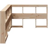  Polica za knjige uzglavlje L-oblika 120 cm borovine | shoptok.hr