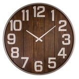 WALLXPERT dekorativni metalni zidni sat antique medium walnut Cene