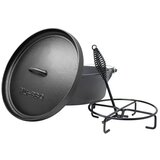 Klarstein Galloway, lonec iz litega železa, 12.0 barbecue lonec, lito železo, nogice, velikost XL/12 qt/10,7 l | Shoptok.si
