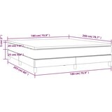  box spring s madracem cappuccino 180x200 cm umjetna koža | shoptok.hr