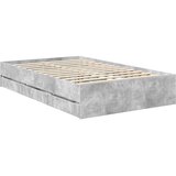  Krevetna konstrukcija s ladicama Betonski sivi 120 x 190 cm | shoptok.hr