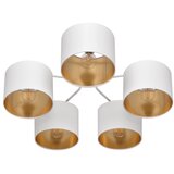  Plafonski luster ALBA 5xE27/15W/230V bela/zlatna | Eponuda.com