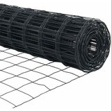 Euro ograda 1 x 25 m Željezo prekriveno PVC-om Siva | shoptok.hr