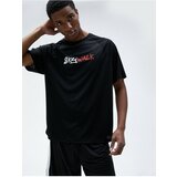 Koton T-Shirt - Black - Oversize Cene