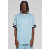 UC Men Men's Oversized Stripes Mesh T-Shirt - Ocean Blue Cene