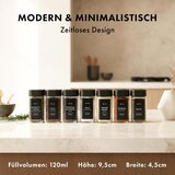 EDELHAUS 24x steklen kozarček za začimbe z nalepkami 120ml | Shoptok.si