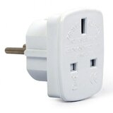 Gembird AC power adapter, UK socket to EU Schuko plug, 7.5 A | shoptok.hr