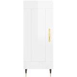  Komoda sjajna bijela 34,5 x 34 x 90 cm od konstruiranog drva | shoptok.hr
